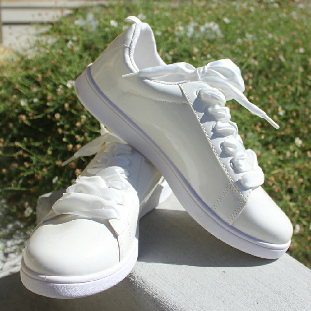 Ribbon Laced Sneakers
